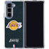 NBA Los Angeles Lakers Black Primary Logo Galaxy Z Fold5 5G Clear Case